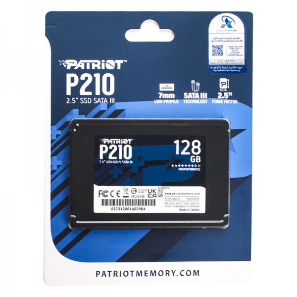 هارد-ssd-پاتریوت-patriot-مدل-p210-ظرفیت 128